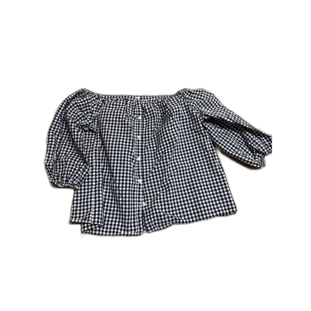Merona Women's Black and White Blouse